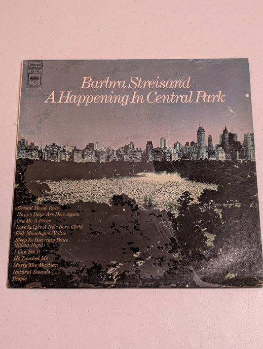 Barbra Streisand – A Happening In Central Park - 1968 2 Eye 12 Vinyl LP CS 9710