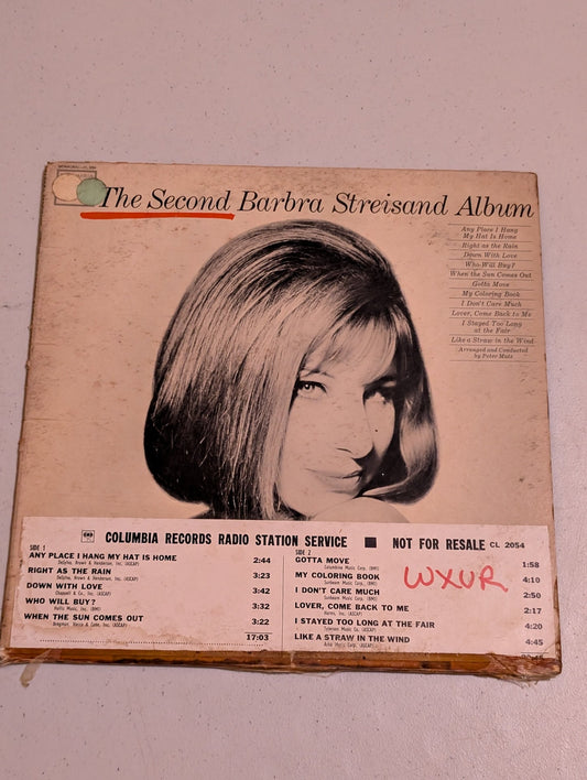 Barbra Streisand “The Second Barbra Streisand Album” (CS 8854 Stereo) Vinyl LP