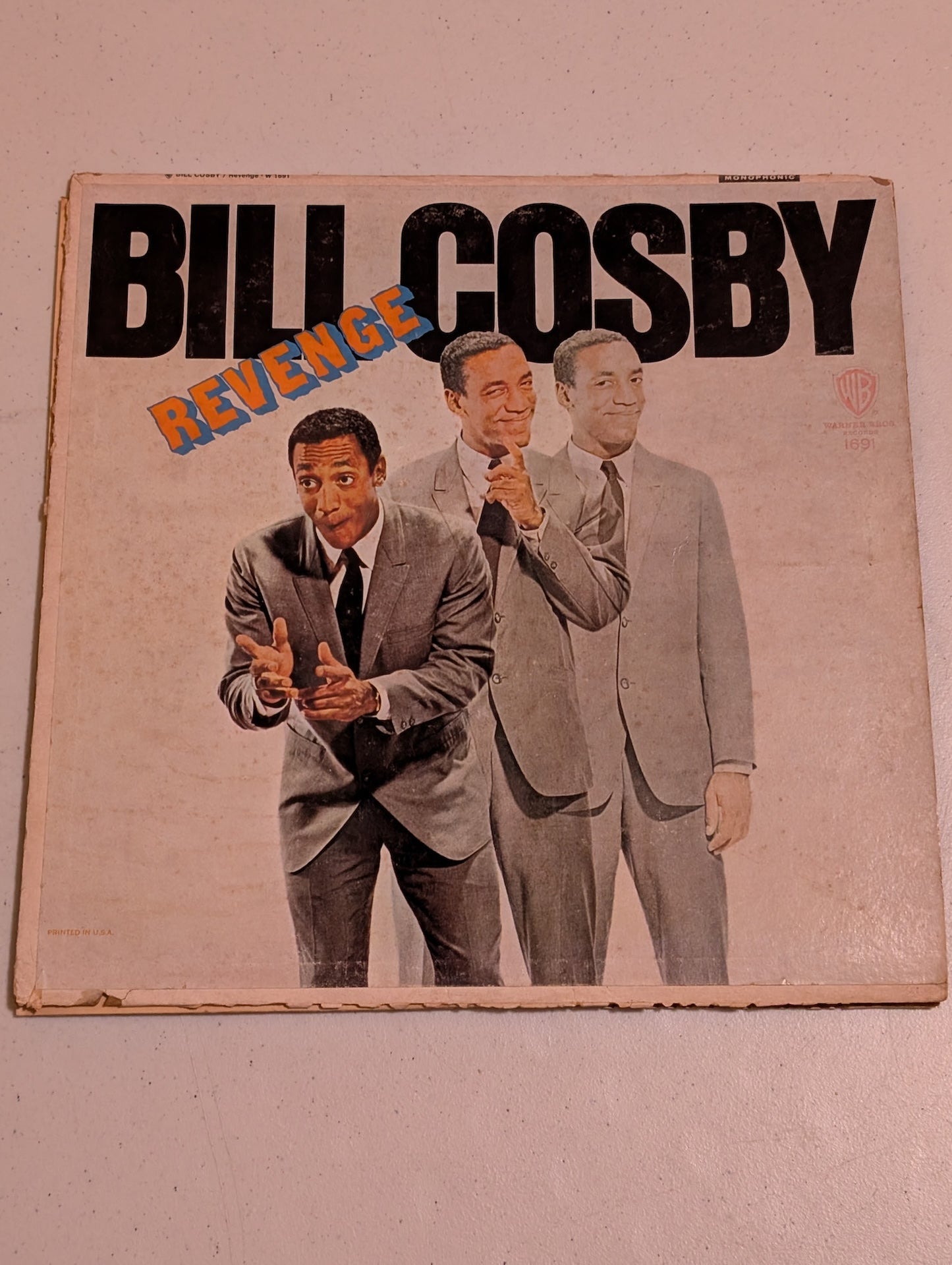 BILL COSBY ‎– REVENGE ON WARNER BROS 1967 VINYL LP 12” COMEDY ALBUM
