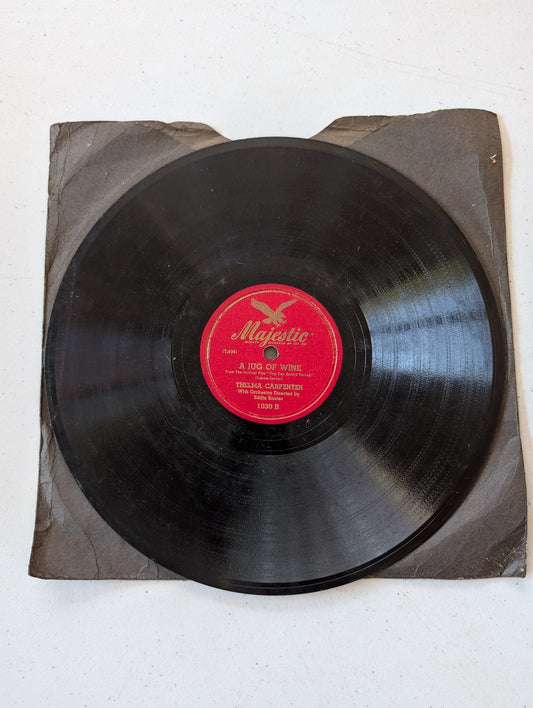 THELMA CARPENTER – SEEMS LIKE OLD TIMES / A JUG OF WINE 78 RPM RECORD