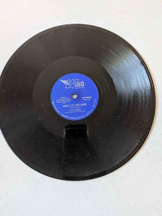 NICK NOBLE The Bible Tells Me So/Army Of The Lord 10 78RPM, WING W-90003