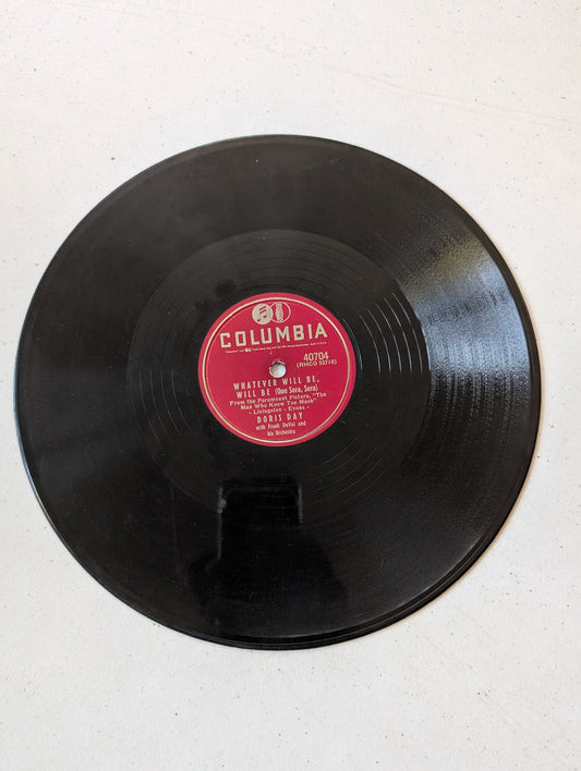 Doris Day Whatever Will Be, Will Be (Que Sera, Sera)78 RPM record