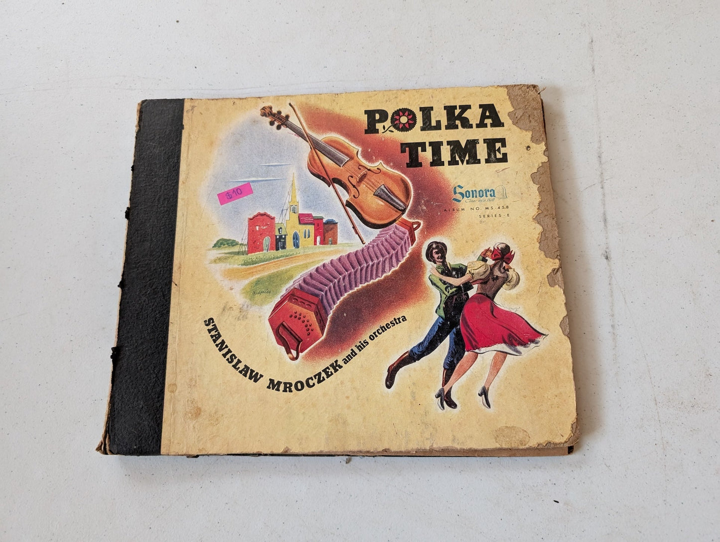 Stanislaw Mroczek Orchestra - Polka Time - 4 x Shellac (10, 78 RPM, Album), 1944 - INCOMPLETE, missing two records