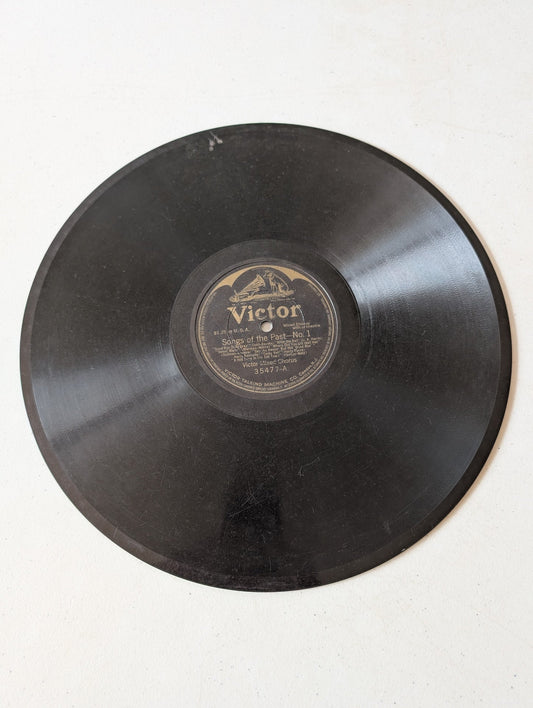 Victor Talking Machine Company, featuring Songs of the Past-No. 1 78 RPM