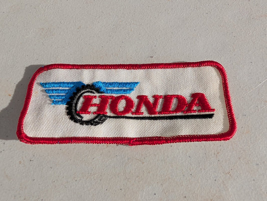 Honda Motorcycles ATV Racing Iron Sew On Patch Retro Vintage Style Hat Cap