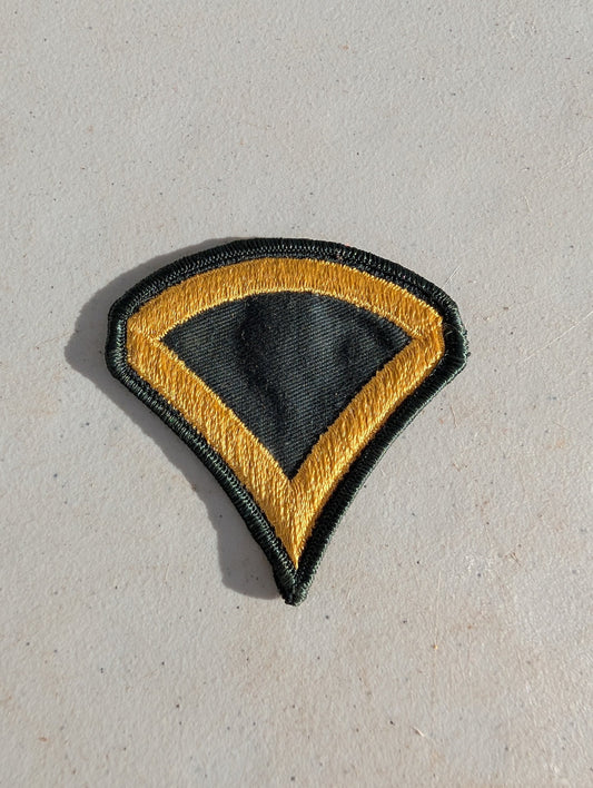 Vietnam Patch War US Army PFC Private 1st Class Embroidered Rank Insignia