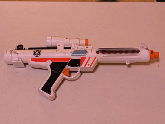 STAR WARS 1996 STORMTROOPER BLASTER RIFLE - LUCASFILMS (VINTAGE, MISSING PARTS/ACCESSORIES, COLLECTABLE, TOY)