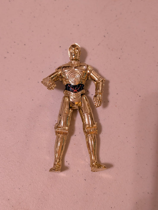 C 3PO Vintage Star Wars 1995 Kenner POTF 4 GOLD Droid (Action Figure, SciFi/Fantasy, Collectable, Vintage, Loose, Missing Parts/pieces, Incomplete)