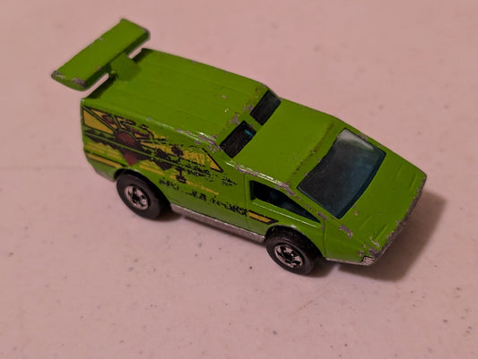 SPOILER SPORT VAN HOT WHEELS SPOILER SPORT VAN #9641 DIECAST CAR VINTAGE 1976 1:64 SCALE (VEHICLE, SCIFI/FANTASY, COLLECTABLE, VINTAGE, LOOSE, MISSING PARTS/PIECES, INCOMPLETE)