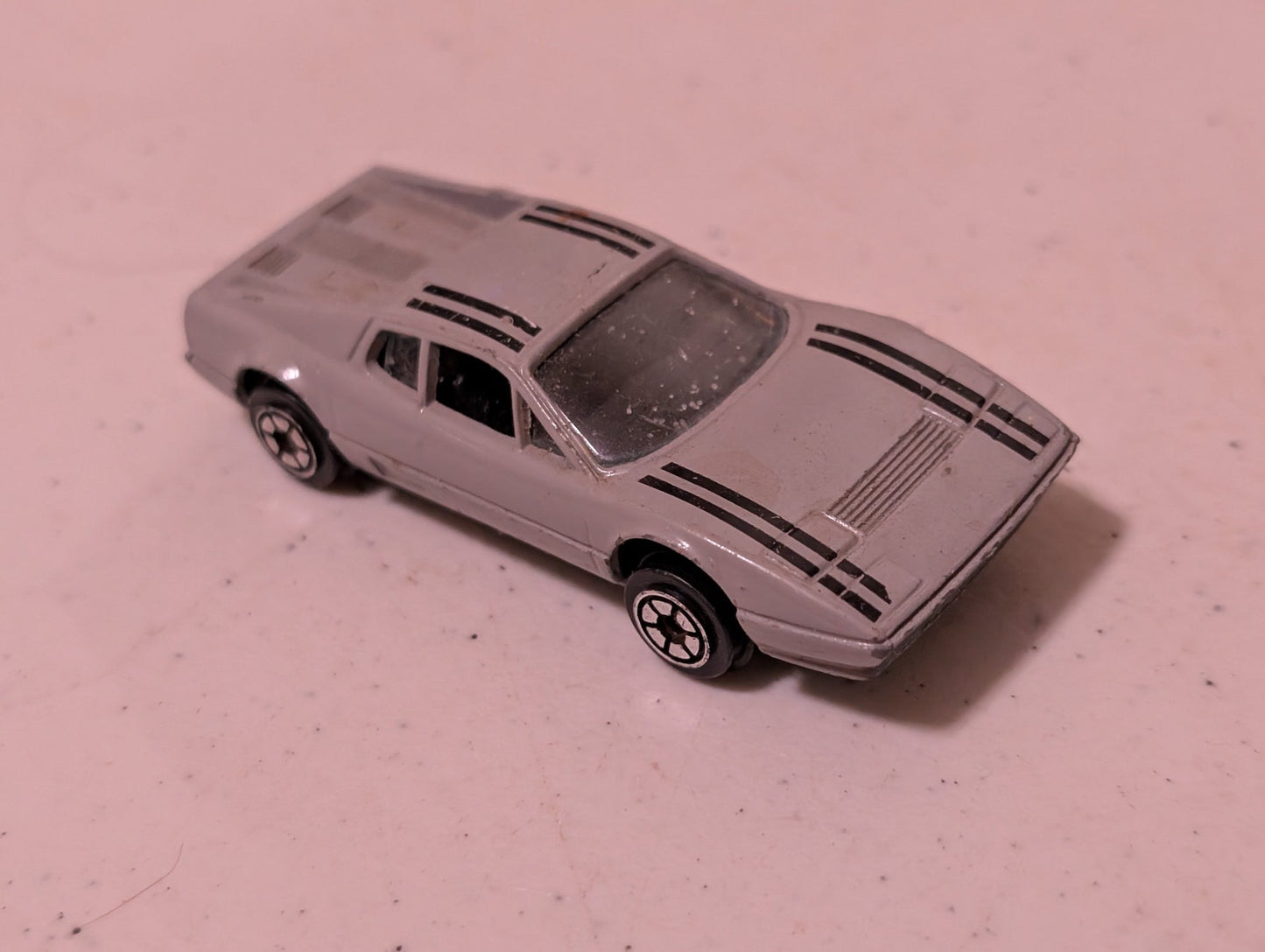 SUMMER MARZ KARZ GREY FERRARI LOOSE DIECAST ALL METAL 1:64(VEHICLE, SCIFI/FANTASY, COLLECTABLE, VINTAGE, LOOSE, MISSING PARTS/PIECES, INCOMPLETE)