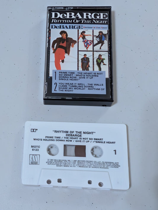 DeBarge - Rhythm Of The Night 1983 Cassette Prime Time(cassette, tape, album, music, vintage, OOP)