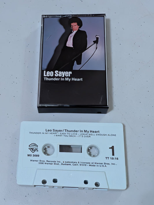 LEO SAYER - THUNDER IN MY HEART - CASSETTE TAPE  1977(CASSETTE, TAPE, ALBUM, MUSIC, VINTAGE, OOP)