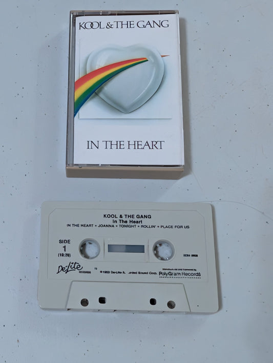 KOOL & THE GANG CASSETTE - IN THE HEART(CASSETTE, TAPE, ALBUM, MUSIC, VINTAGE, OOP)