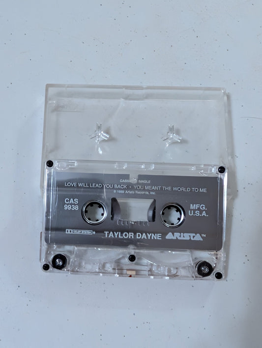 TAYLOR DAYNE LOVE WILL LEAD YOU BACK CASSETTE TAPE SINGLE 1993 - NO ARTWORK (CASSETTE, TAPE, ALBUM, MUSIC, VINTAGE, OOP)