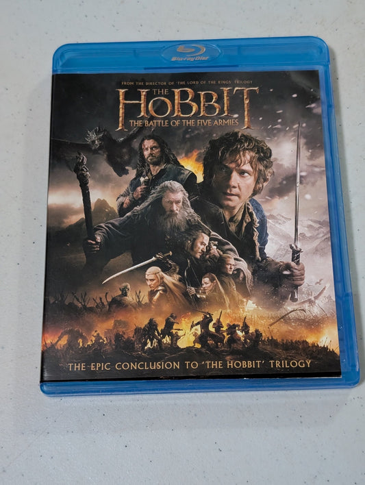 THE HOBBIT: THE BATTLE OF THE FIVE ARMIES (BLU-RAY, 2014)(MOVIE, DVD)