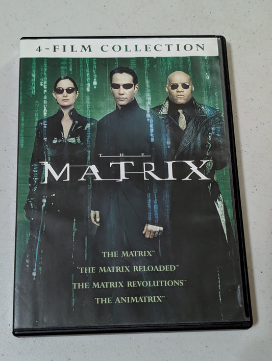 The Matrix / Reloaded / Revolutions / Animatrix (DVD 4-Film) WB Keanu Revees (movie, DVD)