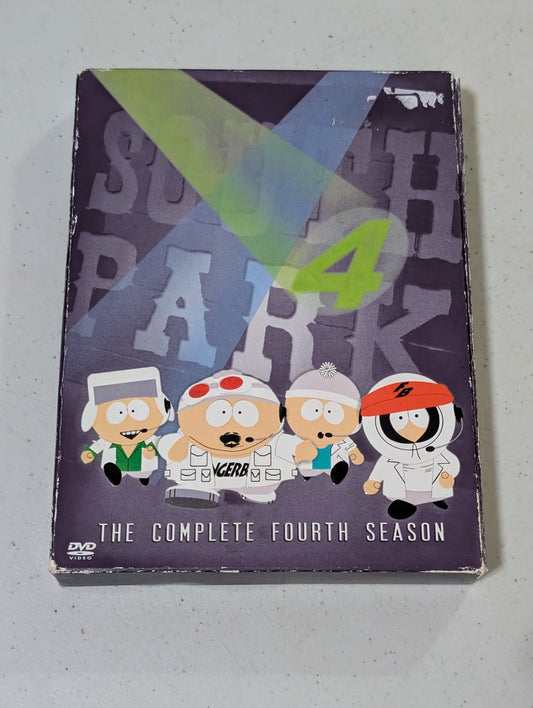 SOUTH PARK THE COMPLETE FOURTH SEASON 4 ON DVD OF ANIMATED COMEDY TV SHOW SERIES(MOVIE, DVD)