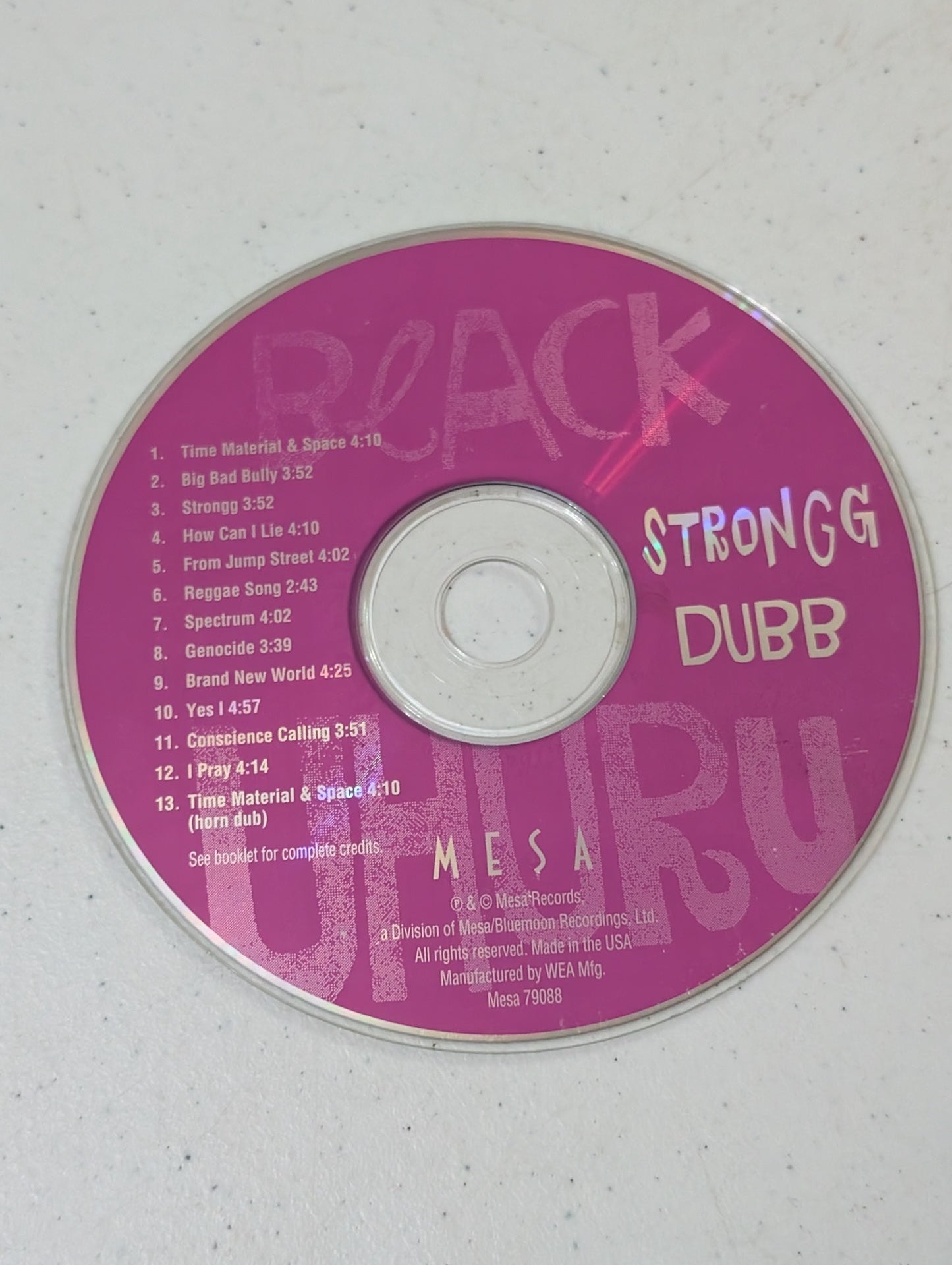 BLACK UHURU - STRONGG DUBB (REGGAE, DUB, CD, 1994)