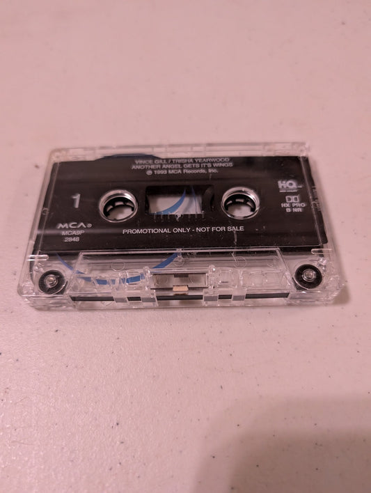 VINCE GILL AND TRISHA YEARWOOD - ANOTHER ANGEL GETS ITS WINGS CASSETTE ONLY CASSETTE SINGLE(CASSETTE, TAPE, ALBUM, MUSIC, VINTAGE, OOP)