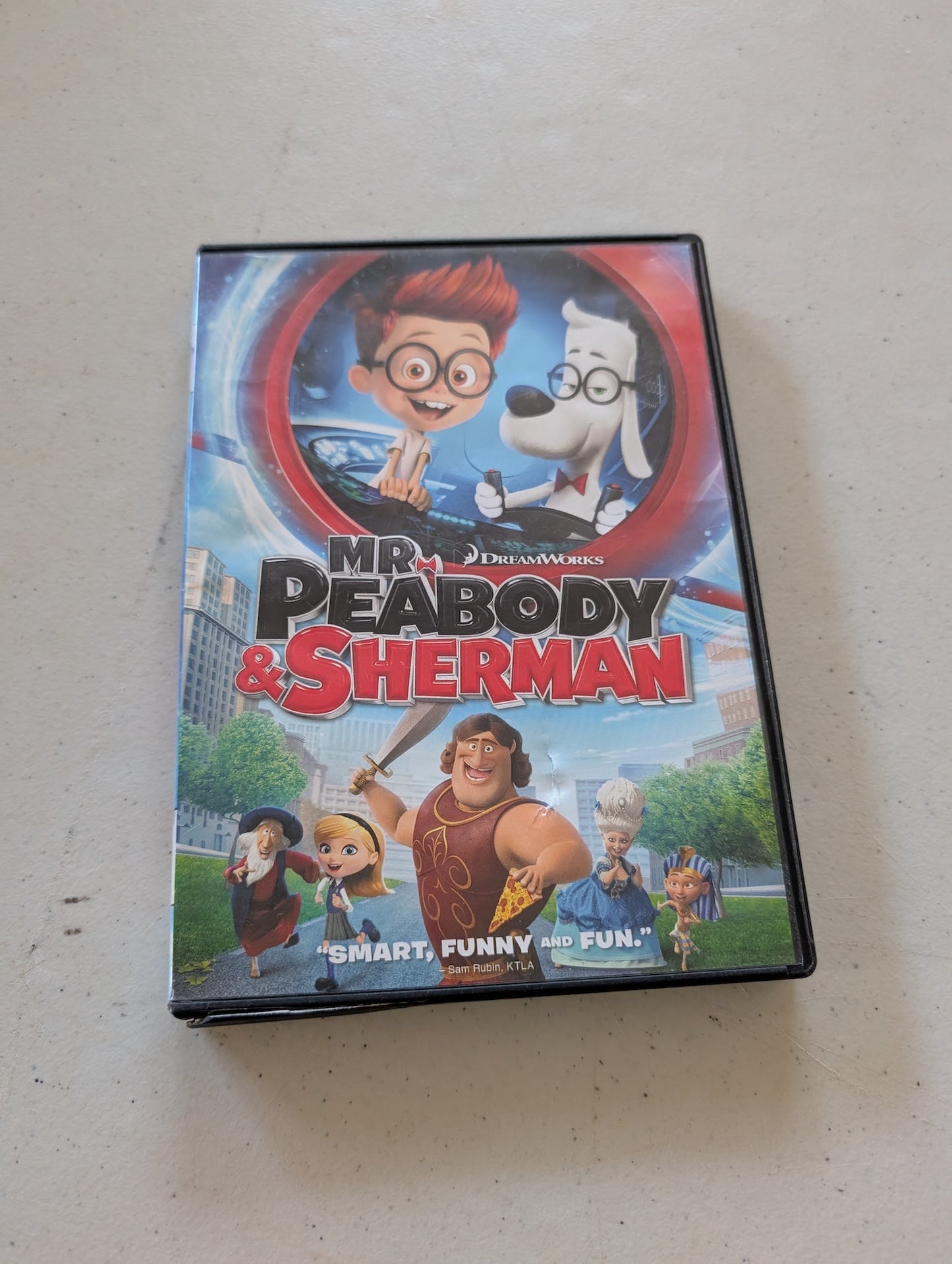 MR. PEABODY &  SHERMAN DVD DREAMWORKS  ROB MINKOFF