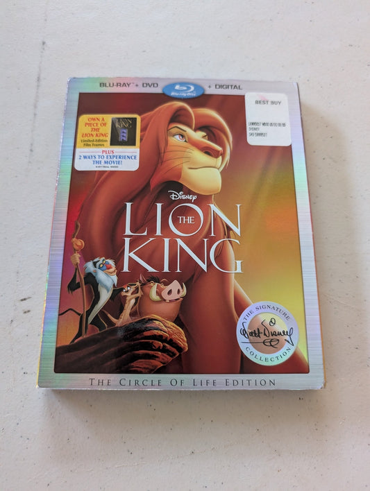 The Lion King Blu-ray/DVD/Digital Copy, Signature Collection with SLIPCOVER