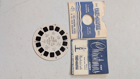 THE CHRISTMAS STORY PART I MARY AND JOSEPH VINTAGE 1943 VIEW-MASTER REEL XM-1(VINTAGE, COLLECTABLE, NOSTALGIA, TOY)