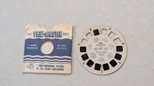Tom and Jerry in The Cat Trapper Vintage 1951 View-Master Reel 810 (vintage, collectable, nostalgia, toy) - damaged