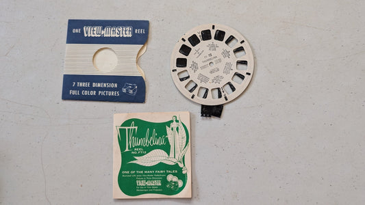 THUMBELINA VINTAGE 1940S VIEW-MASTER REEL FT-12 WITH BOOKLET(VINTAGE, COLLECTABLE, NOSTALGIA, TOY)- DAMAGED
