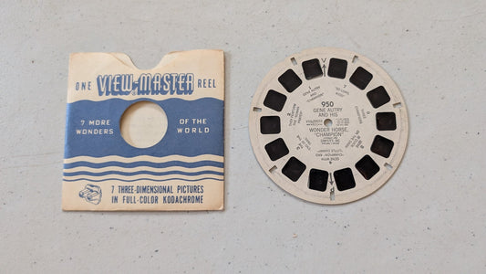 GENE AUTRY AND HIS WONDER HORSE, CHAMPION VINTAGE VIEW-MASTER REEL 950(VINTAGE, COLLECTABLE, NOSTALGIA, TOY)