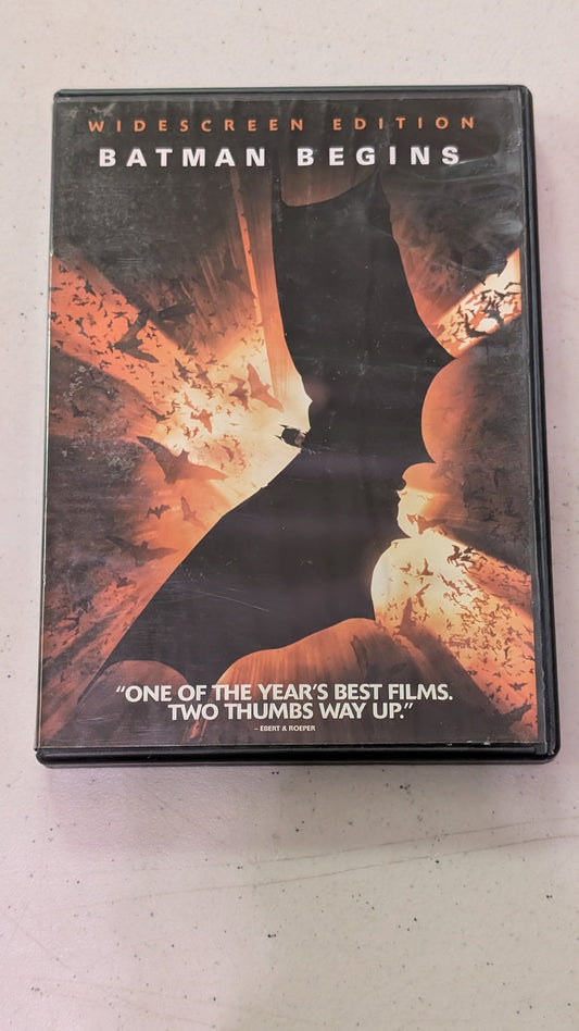 BATMAN BEGINS (WIDESCREEN DVD) CHRISTIAN BALE, MICHAEL CAINE, MORGAN FREEMAN