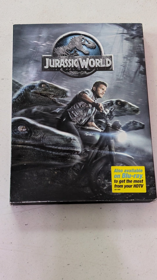 JURASSIC WORLD (DVD,2015) PARK,CHRIS PRATT
