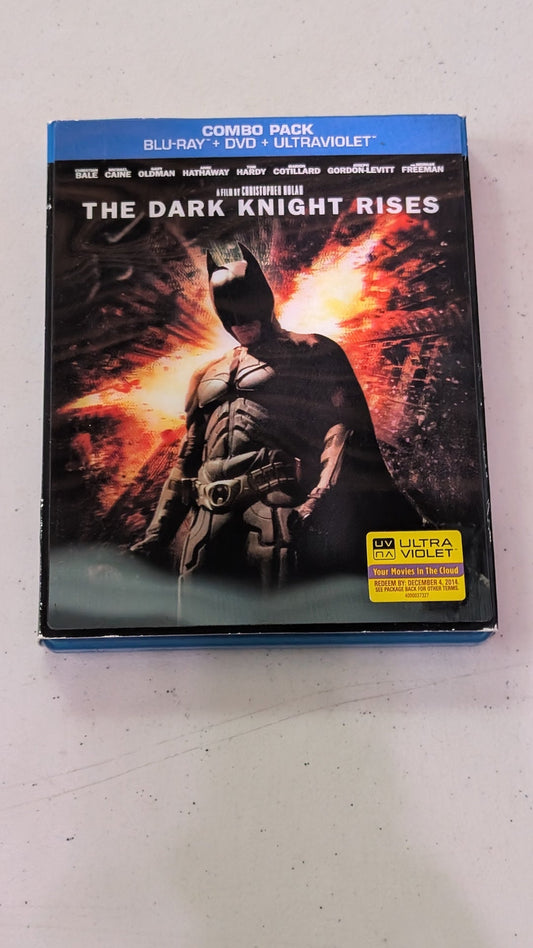 THE DARK KNIGHT RISES (BLU-RAY/DVD, 2012) MORGAN FREEMAN, CHRISTIAN BALE