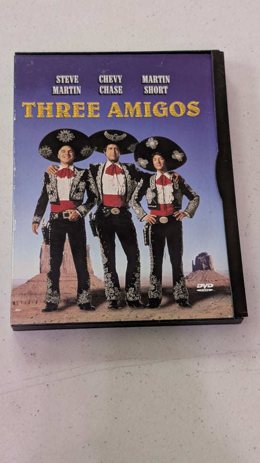 Three Amigos (DVD, 1999) Steve Martin, Chevy Chase, Martin Short Comedy