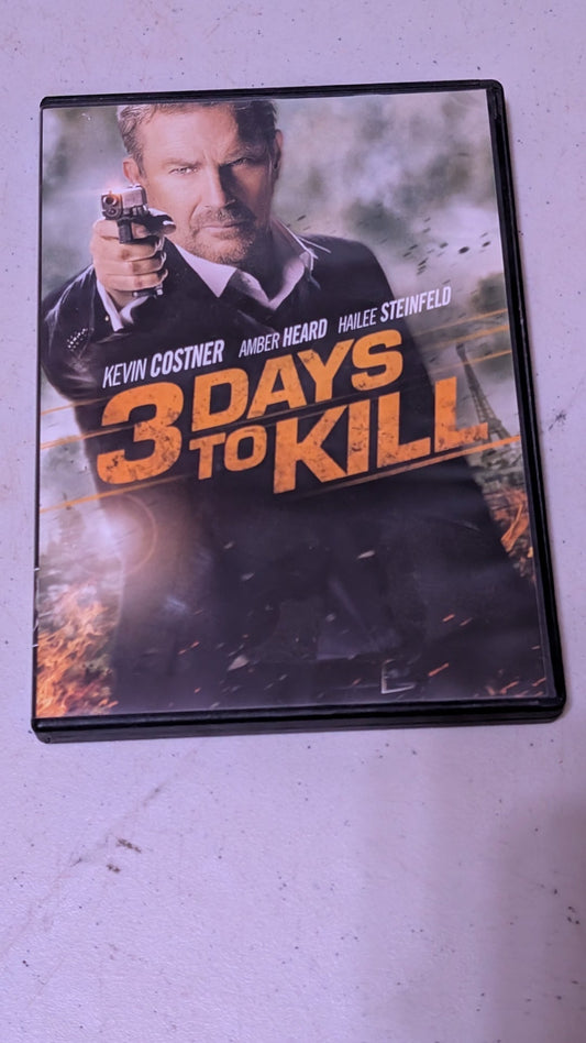 3 DAYS TO KILL (DVD MOVIE) KEVIN COSTNER, HAILEE STEINFELD