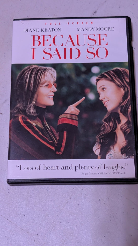 Because I Said So DVD Diane Keaton, Mandy Moore, Gabriel Macht