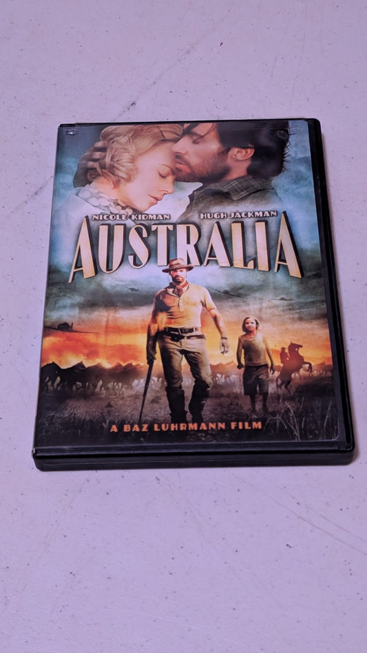 AUSTRALIA DVD THE MOVIE HUGH JACKMAN, NICOLE KIDMAN, JACK THOMPSON 2008
