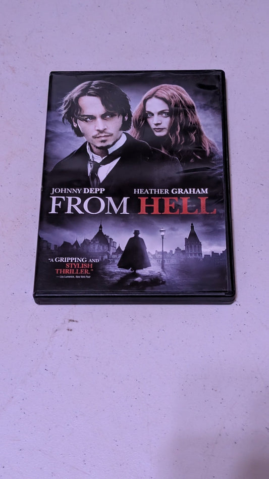 FROM HELL DVD 2001 WS JOHNNY DEPP HEATHER GRAHAM IAN HOLM