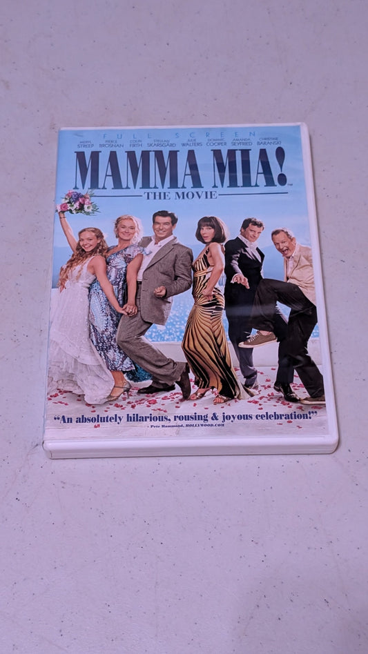 MAMMA MIA! THE MOVIE DVD MERYL STREEP AMANDA SEYFRIED COLIN FIRTH PIERCE BROSNAN