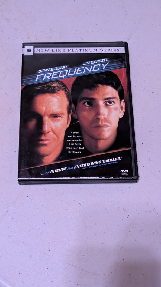 FREQUENCY (DVD, 2000,  PLATINUM SERIES) DENNIS QUAID & JIM CAVIEZEL