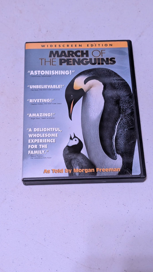 MARCH OF THE PENGUINS DVD MORGAN FREEMAN WIDESCREEN EDITION 2005