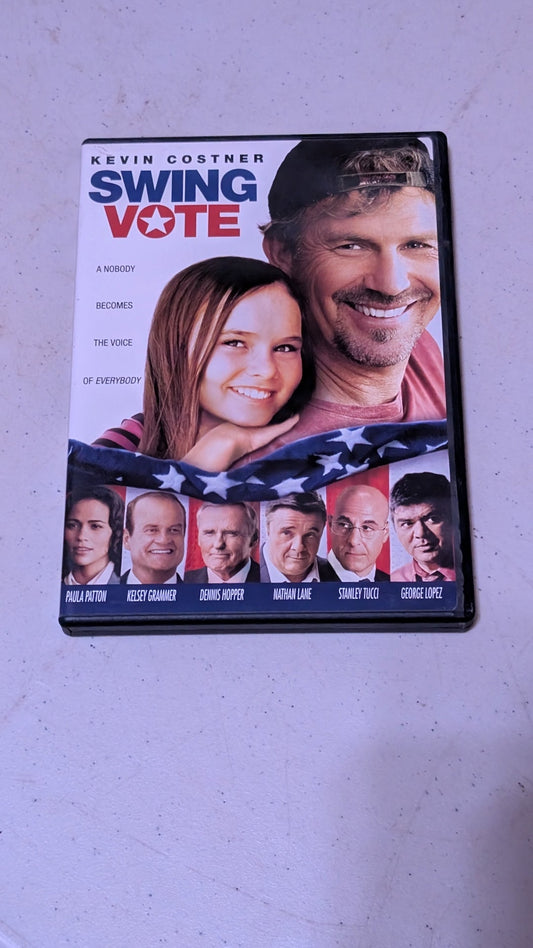 SWING VOTE DVD COMEDY KEVIN COSTNER POLITICAL KELSEY GRAMMER2009