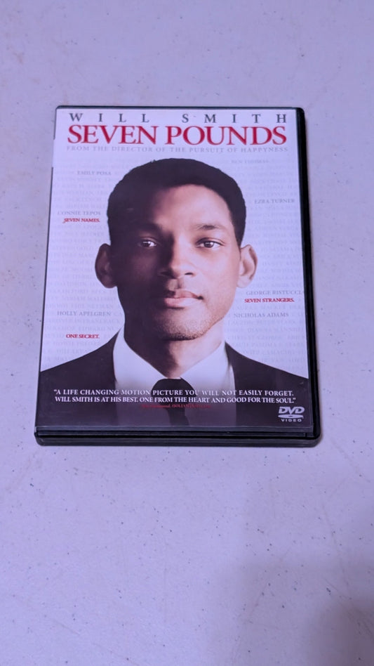 SEVEN POUNDS DVD WILL SMITH ROSARIO DAWSON