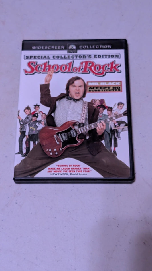 THE SCHOOL OF ROCK - DVD - JACK BLACK FUNNY COMEDY
