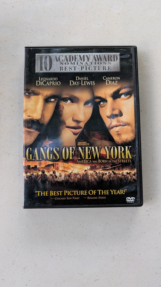 GANGS OF NEW YORK (DVD, 2003) LEONARDO DICAPRIO CAMERON DIAZ
