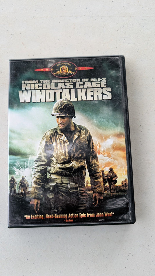 WINDTALKERS DVD NICOLAS CAGE WORLD WAR II AMERICAN INDIAN