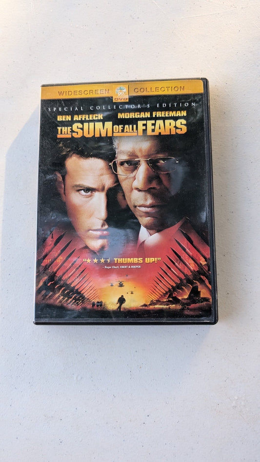 The Sum of All Fears (DVD, 2002) Drama, Ben Affleck, Morgan Freeman