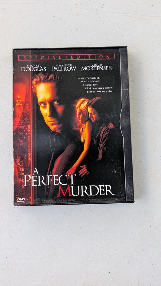 A PERFECT MURDER (DVD, 1998) MICHAEL DOUGLAS  GWENETH PALTROW VIGGO MORTENSEN