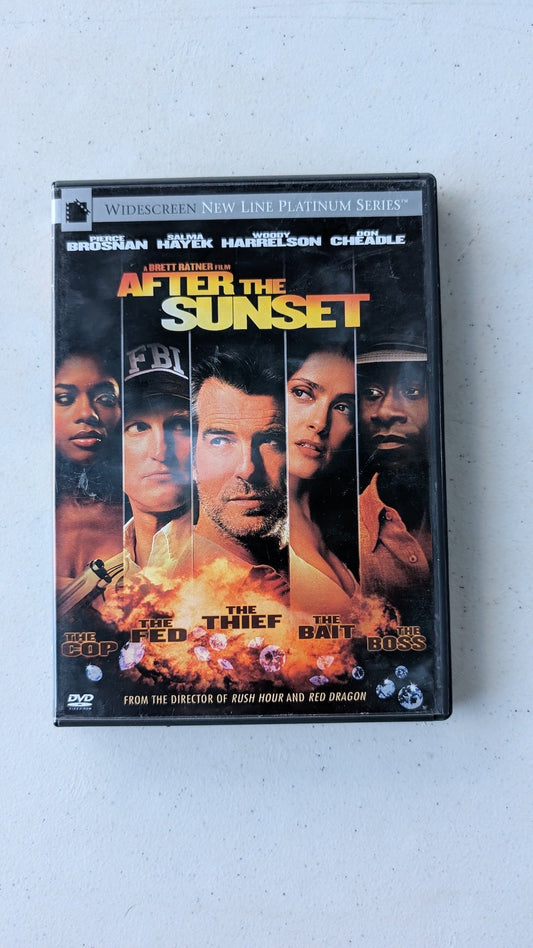 AFTER THE SUNSET (DVD 2005) PIERCE BROSNAN-SALMA HAYEK-WOODY HARRELSON