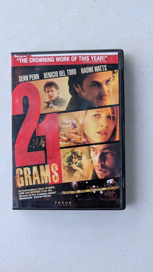 21 Grams (DVD, 2004), Sean Penn, Benicio Del Toro, Naomi Watts