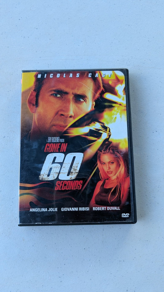 GONE IN 60 SECONDS (DVD) NICOLAS CAGE, ANGELINA JOLIE, ROBERT DUVALL